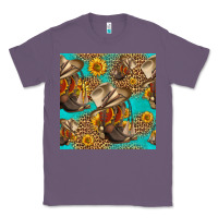 Lavender western boots and hat seamless pattern Classic Tee - HRA Design Shop