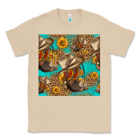 Mushroom western boots and hat seamless pattern Classic Tee - HRA Design Shop
