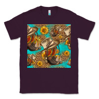 Plum western boots and hat seamless pattern Classic Tee - HRA Design Shop