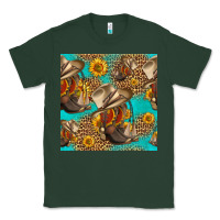 Sports Green western boots and hat seamless pattern Classic Tee - HRA Design Shop