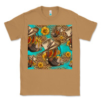 Toasted Coconut western boots and hat seamless pattern Classic Tee - HRA Design Shop