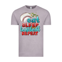 Vintage Zinc eat sleep baseball repeat Vintage Tee - texasbilliewilder