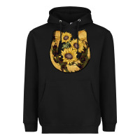 Black horseshoe sunflower camouflage Heavyweight Hoodie - AdoDesignShop