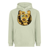 Matcha horseshoe sunflower camouflage Heavyweight Hoodie - AdoDesignShop