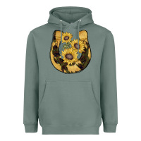 Sage horseshoe sunflower camouflage Heavyweight Hoodie - AdoDesignShop