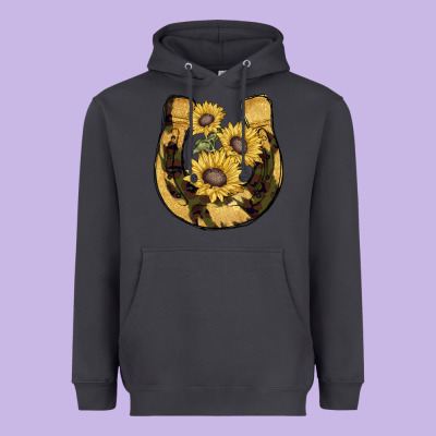 Horseshoe Sunflower Camouflage Heavyweight Hoodie Designed By Adodesignshop