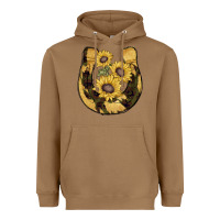 Toasted Coconut horseshoe sunflower camouflage Heavyweight Hoodie - AdoDesignShop