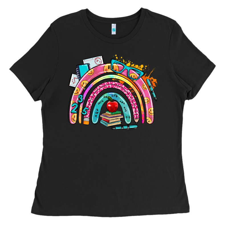 School Rainbow Ladies Tee by AdoDesignShop | Teevron