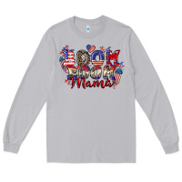 Moon Dust Boom boom Mama 4th of july Long Sleeve Tee - CowGirlArtShop