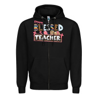 Black blessed teacher Zipper Hoodie - AdoDesignShop