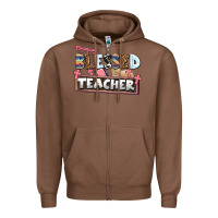 Chestnut blessed teacher Zipper Hoodie - AdoDesignShop