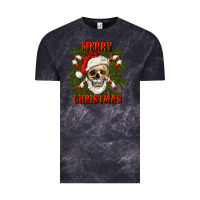 Cloud Black Merry Christmas Vintage Tee - RanaPortraitStore