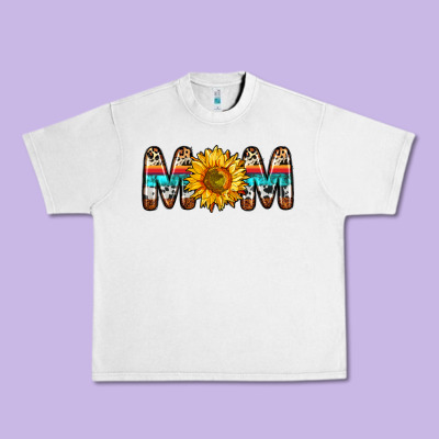 Mom Sunflower Urban Heavy Tee Designed By Zillion Design Studio