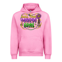 Fuchsia Pink small town mardi gras Urban Hoodie - LillyAllenDesigns
