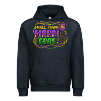 Navy small town mardi gras Urban Hoodie - LillyAllenDesigns