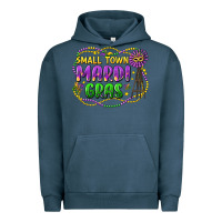 Pigment Midnight Navy small town mardi gras Urban Hoodie - LillyAllenDesigns