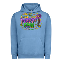 Pigment Pebble Blue small town mardi gras Urban Hoodie - LillyAllenDesigns