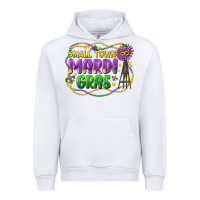 White small town mardi gras Urban Hoodie - LillyAllenDesigns