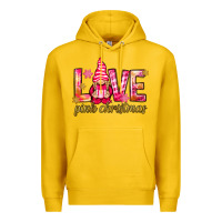 Lemon love pink christmas gnome Premium Hoodie - NancyCooperArtShop