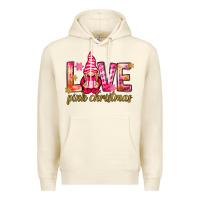 Sandshell love pink christmas gnome Premium Hoodie - NancyCooperArtShop