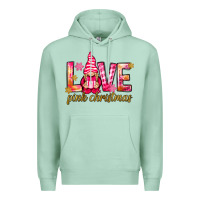 Seafoam love pink christmas gnome Premium Hoodie - NancyCooperArtShop