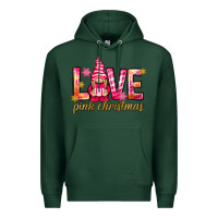 Sports Green love pink christmas gnome Premium Hoodie - NancyCooperArtShop
