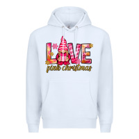 White love pink christmas gnome Premium Hoodie - NancyCooperArtShop