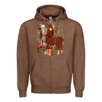 Chestnut christmas hereford Zipper Hoodie - JahusDesignShop