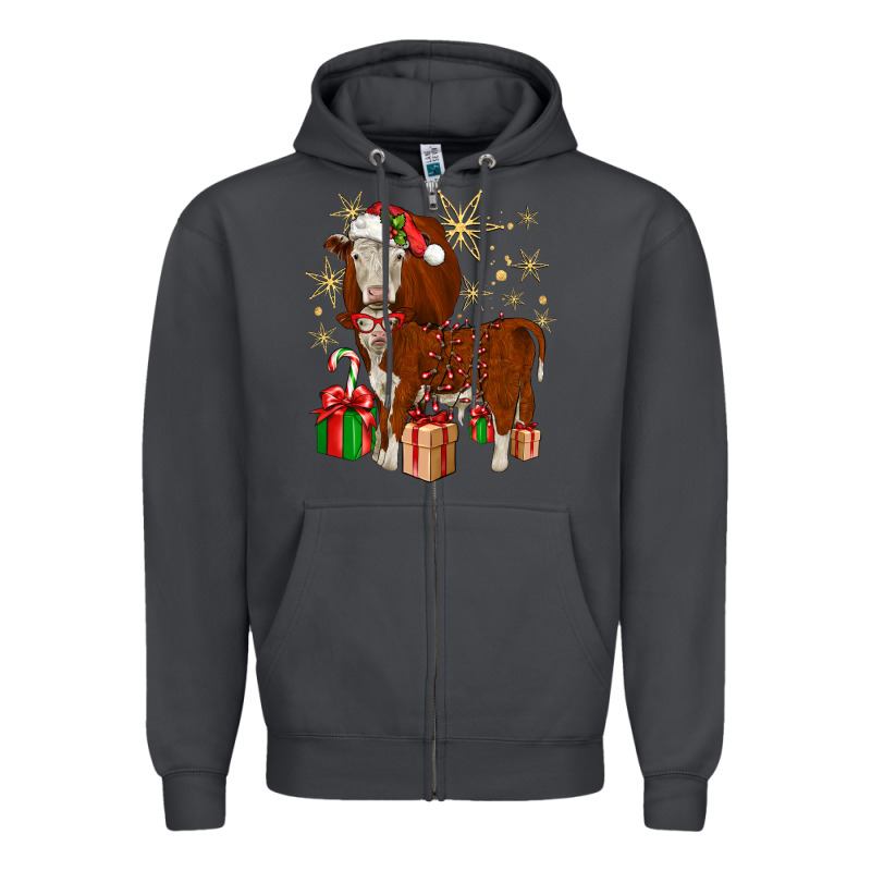 Christmas Hereford Zipper Hoodie by JahusDesignShop | Teevron