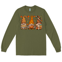 Army Green fall gnome Long Sleeve Tee - HRA Design Shop