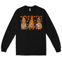 Black fall gnome Long Sleeve Tee - HRA Design Shop