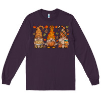 Plum fall gnome Long Sleeve Tee - HRA Design Shop