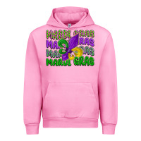 Fuchsia Pink mardi gras with fleur de lis Urban Hoodie - LillyAllenDesigns