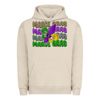 Pigment French Oak mardi gras with fleur de lis Urban Hoodie - LillyAllenDesigns