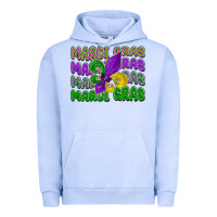 Pigment Grape Ice mardi gras with fleur de lis Urban Hoodie - LillyAllenDesigns