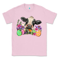 Bubblegum Pink Happy Easter Cow Easter Day Classic Tee - Neo Western