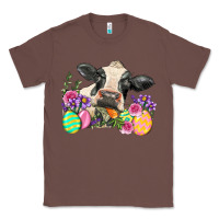 Chestnut Happy Easter Cow Easter Day Classic Tee - Neo Western