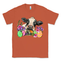 Copper Happy Easter Cow Easter Day Classic Tee - Neo Western