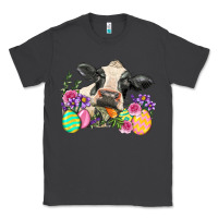 Smoke Happy Easter Cow Easter Day Classic Tee - Neo Western