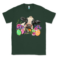 Sports Green Happy Easter Cow Easter Day Classic Tee - Neo Western