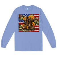 Colony Blue Army USA lag leopard camouflage sunflower 20oz Long Sleeve Tee - Neo Western