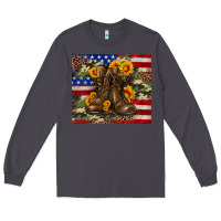 Smoke Army USA lag leopard camouflage sunflower 20oz Long Sleeve Tee - Neo Western