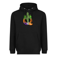 Black horseshoe halloween cactus Heavyweight Hoodie - AdoDesignShop