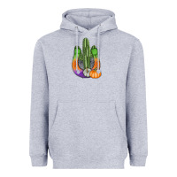 Heather Grey horseshoe halloween cactus Heavyweight Hoodie - AdoDesignShop