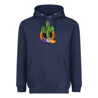 Navy horseshoe halloween cactus Heavyweight Hoodie - AdoDesignShop