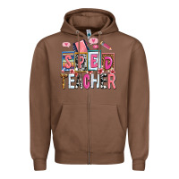 Chestnut sped teacher Zipper Hoodie - AdoDesignShop