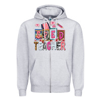 Heather Grey sped teacher Zipper Hoodie - AdoDesignShop