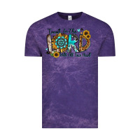 Cloud Purple trust in the lord with all your heart Vintage Tee - Zillion Design Studio