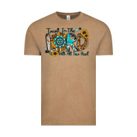 Vintage Coffee trust in the lord with all your heart Vintage Tee - Zillion Design Studio