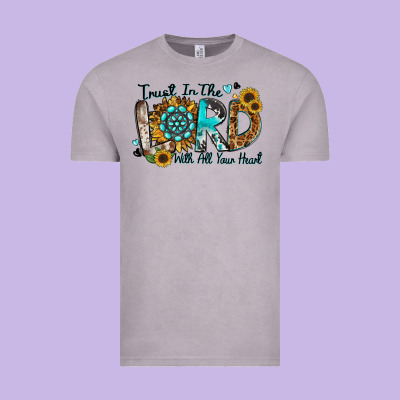 Trust In The Lord With All Your Heart Vintage Tee Designed By Zillion Design Studio